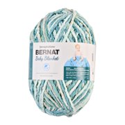 Bernat Baby Blanket, Blue & Green Yarn