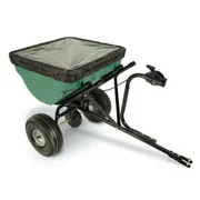 precision products 100-pound capacity tow-behind semi-commercial broadcast spreader tbs4500prcgy