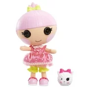 Lalaloopsy Littles Doll - Trinket Sparkles with Pet Yarn Ball Kitten, 7" princess doll with changeable pink outfit and shoes, in reusable house package playset, for Ages 3-103