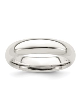 Sterling Silver 8.5in 5mm Engravable Comfort Fit Band