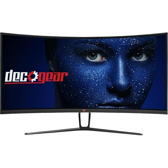 Deco Gear 35" Curved Gaming Ultrawide Monitor, 3440x1440, 120 Hz, 1ms MPRT, Color Accurate