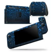 50 Shades of Unflocused Blue - Skin Wrap Decal Compatible with the Nintendo Switch Console + Dock + JoyCons Bundle