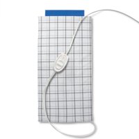 Sunbeam King Size Heating Pad with Easy-to-Use Slide Controller Designed for Users with Arthritis, White Plaid