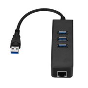 3-Ports USB 3.0 hub Adapter with Gigabit Ethernet Adapter Lan RJ45 interface Network HUB to 1000Mbps Mac PC