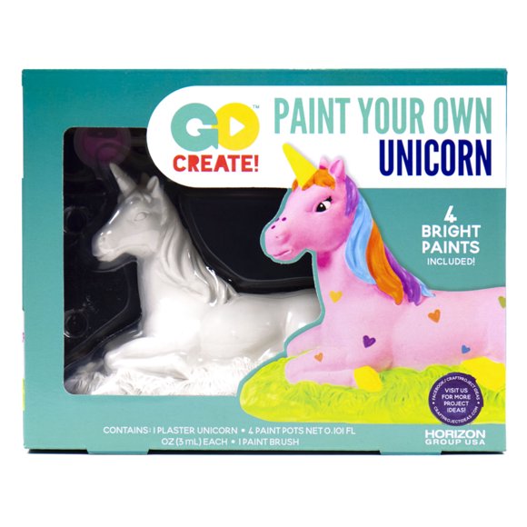 Go Create Paint Your Own Ceramic Unicorn, Arts & Craft Kits for Boys & Girls, Kids & Teens