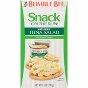 (8 Pack) Bumble Bee Snack On The Run! Fat Free Tuna with Wheat Crackers, 3.5 oz Kit