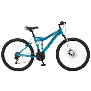 Mongoose Bedlam Adult Unisex 26-in. Full-Suspension Mountain Bike, Teal