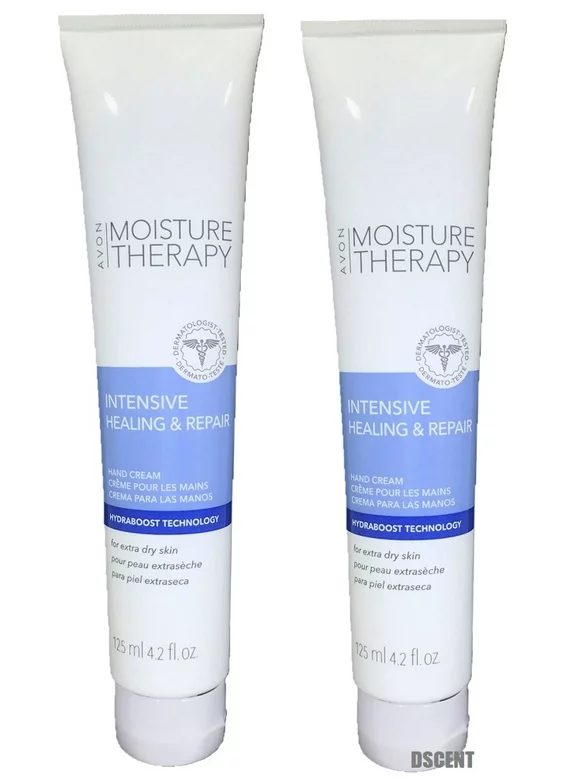 2 Pack Avon Moisture Therapy Intensive Healing&Repair Extra Dry Skin Hand Cream