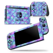 Holographic Mermaid Scales - Skin Wrap Decal Compatible with the Nintendo Switch Console + Dock + JoyCons Bundle