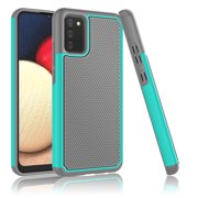 Galaxy A02s Case, Takfox Samsung Galaxy A02s Phone Cases Shockproof Silicone Scratch Resistant Bumper Hard Rubber Grip Sturdy Body Protective Phone Cases Cover For Samsung Galaxy A02s 5G, Turquoise