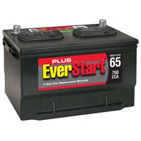 EverStart Plus Lead Acid Automotive Battery, Group Size 65 (12 Volt/750 CCA)
