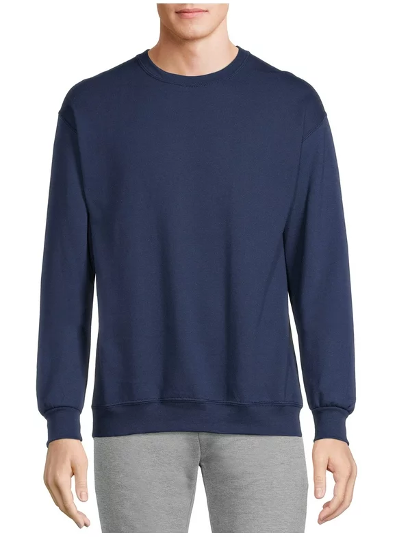 Athletic Works Men's Fleece Crewneck Sweatshirt, Sizes S-4XL