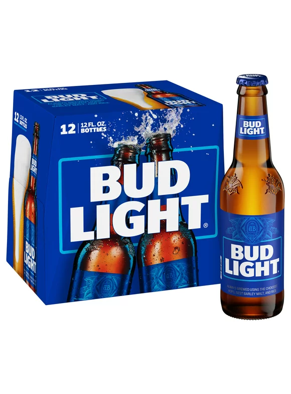 Bud Light Beer, 12 Pack Beer, 12 fl oz Bottles, 4.2% ABV