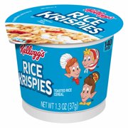 Kellogg's Rice Krispies Breakfast Cereal in a Cup, Original, 1.3oz Cup, 12 Ct
