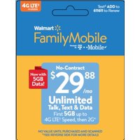 DX Offers Mall Family Mobile $29.88 Unlimited 30 Day Airtime Card
