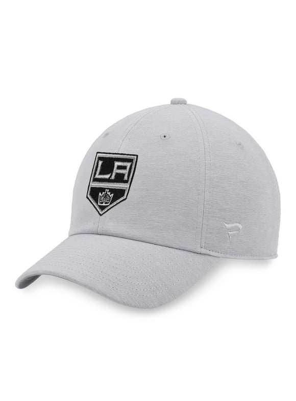 Men's Fanatics Branded Heather Gray Los Angeles Kings Logo Adjustable Hat - OSFA