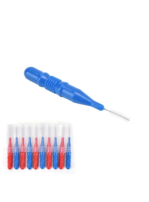 HATISS 50Pcs Clean Tooth Floss Head Hygiene Dental Plastic Interdental Brush Toothpick