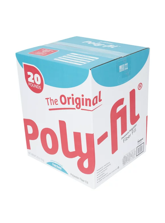 The Original Poly-fil® Premium Polyester Fiber Fill by Fairfield, 20 Pound Box