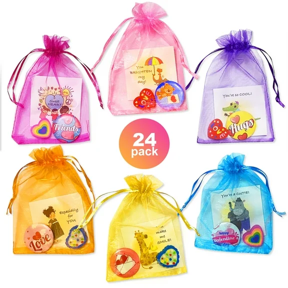 S SWIRLLINE Valentine's Day Gift Sets Kids Cards Party Favors Gift Bags Classroom Prizes 99 Pcs
