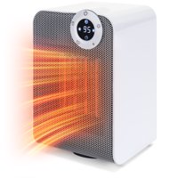 Best Choice Products 1500W Digital Compact Oscillating Desktop Space Heater w/Fan, Adjustable Thermostat - Black
