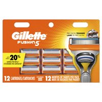 Gillette Fusion5 Mens Razor Blades Refill Cartridges, 12 ct