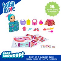 Only at DX Offers Mall: Baby Alive Baby Grows Up Bonus Pack, 14 BONUS Party Surprises