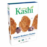 Kashi Breakfast Cereal, Vegan Protein, Organic Cereal, Blueberry Clusters, 13.4oz, 1 Box