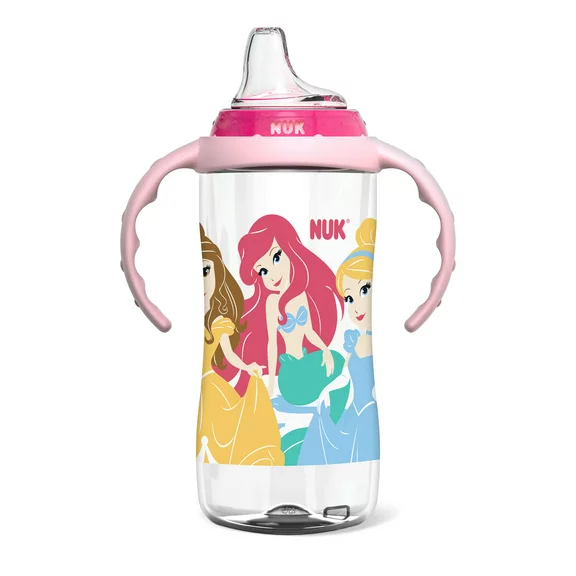 NUK Disney Learner Soft Spout Sippy Cup, Princess, 10 oz, 9  Months, Girls