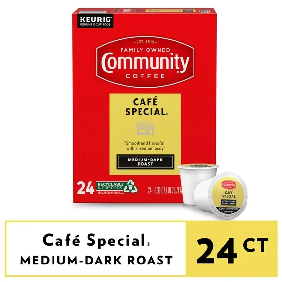Community Coffee Caf Special Pods for Keurig K-cups 24 Count