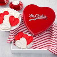 Mrs. Fields Heart's Desire 12 Frosted Cookie Tin - Valentine's Day
