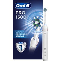 Oral-B Pro 1500 CrossAction Electric Toothbrush, Rechargeable Battery