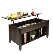 Zimtown Lift Top Coffee End Table Modern Furniture Hidden Compartment and Lift Tablet Multi-Color