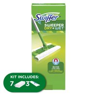 Swiffer Sweeper Starter Kit, (1 Mop Kit, 10 Pad Refills)