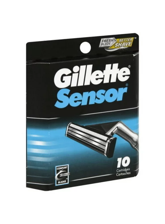 Gillette Sensor Blade Refill Cartridges, 10 Ct