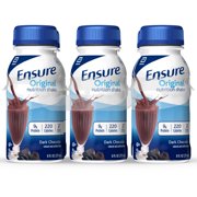 Ensure Original Nutrition Shake with 9 grams of protein, Meal Replacement Shakes, Dark Chocolate, 8 fl oz, 6 Count