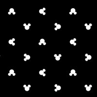 Disney Mickey Head Dot Toss 1 Yard Precut Poplin Fabric