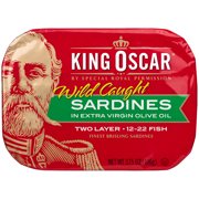King Oscar Wild Caught Sardines in Olive Oil, 3.75 oz