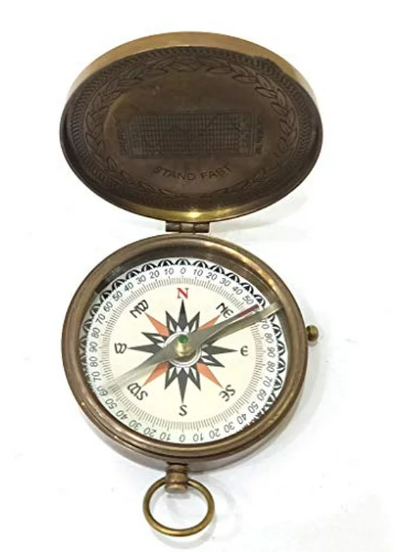 THORINSTRUMENTS (with device) American Compass Antique Vintage Brass Compass