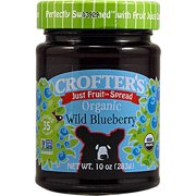 (3 Pack) Crofters Organic Just Fruit Spread Wild Blueberry -- 10 Ounce
