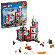 LEGO City Fire Station 60215 Building Set with Emergency Vehicle Toys