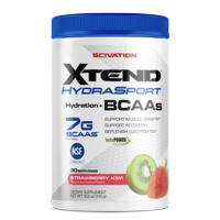 Scivation Xtend Hydrasport BCAA Powder, Branched Chain Amino Acids, 7g BCAAs, Strawberry Kiwi, 30 Servings