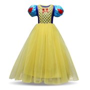 Girls Princess Snow White Dress Up Costumes Halloween Fancy Dress