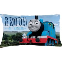 Personalized thomas and friends all aboard pillowcase