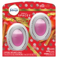 Febreze Small Spaces Odor-Eliminating Air Freshener Refill, Apple, 2 ct