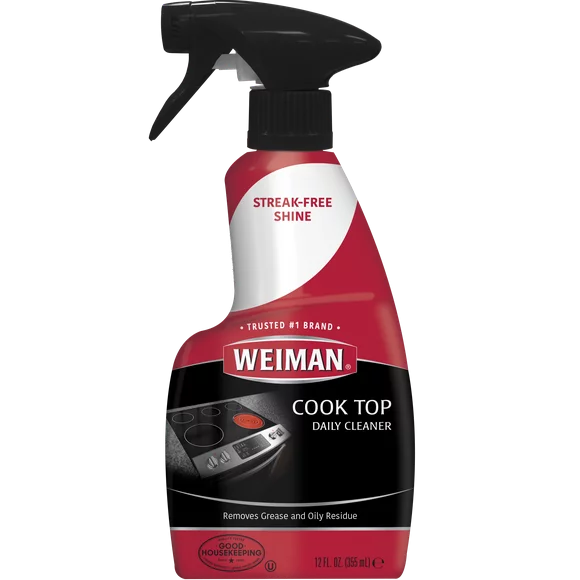 Weiman Ceramic & Glass Daily Cooktop Cleaner for Streak-Free Shine, 12 oz