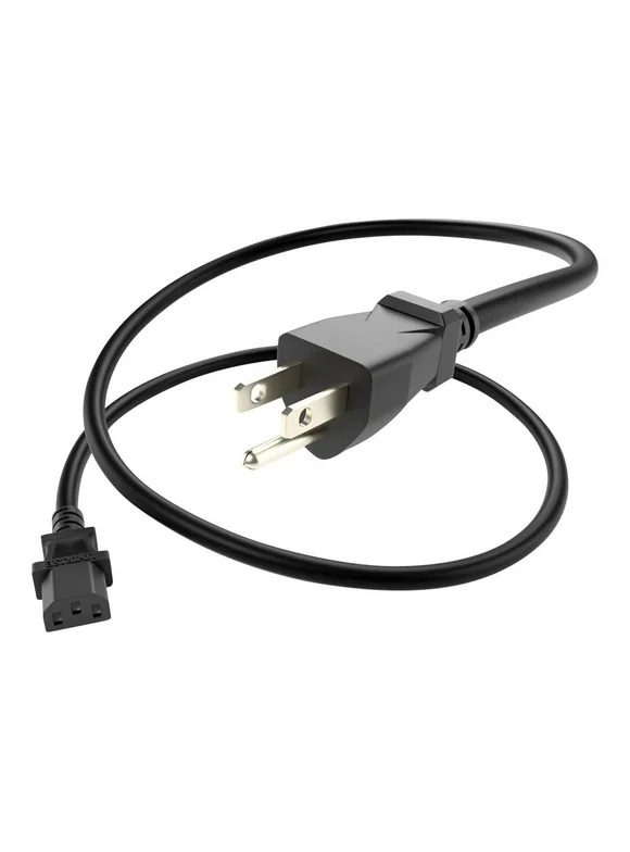 Unirise Standard Power Cord - For Electronic Equipment10 A - Black - 3 ft Cord Length