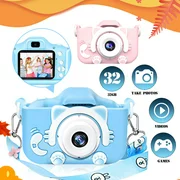 Kids Camera for Girl Boys, Kids Selfie Camera, 20.0MP HD Digital Video Camera for Children, Dual Camera Camcorder, 2.0 Inch IPS Screen, Support 32GB Memory Card, Great Birthday Gift for 2-14 Y