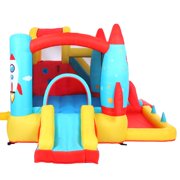 Zimtown Kids Inflatable Bounce House Rocket Safety Slide Jumper Castle with UL Certified Blower