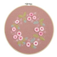 Easy Ribbon Embroidery Sale With Retro Hoop for Beginner Needlework Cross Stitch Kit Handmade Sewing Wall Art Flowers Series