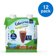 Glucerna Hunger Smart Meal Size, Diabetes Nutritional Shake, Meal Replacement To Help Manage Blood Sugar, Rich Chocolate 16 fl oz, 12 Count